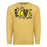 Antique Gold for the love of the game softball Premium Sweatshirt - CowhideDigitalArt