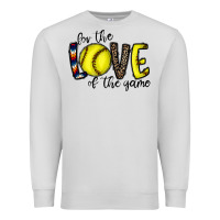Dove Grey for the love of the game softball Premium Sweatshirt - CowhideDigitalArt