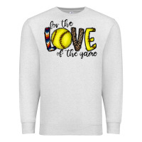 Oatmeal Heather for the love of the game softball Premium Sweatshirt - CowhideDigitalArt