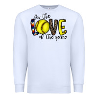 White for the love of the game softball Premium Sweatshirt - CowhideDigitalArt