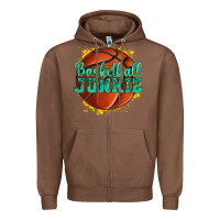 Chestnut basketball junkie Zipper Hoodie - texasbilliewilder