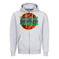 Basketball Junkie Zipper Hoodie | Teevron