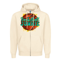 Sandshell basketball junkie Zipper Hoodie - texasbilliewilder