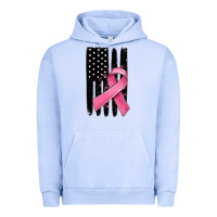 Pigment Grape Ice breast cancer ribbon american flag Urban Hoodie - MaliasSmallBusiness