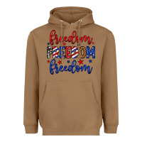 Toasted Coconut Freedom freedom freedom Heavyweight Hoodie - Neo Western