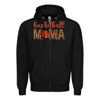 Black basketball mama Zipper Hoodie - texasbilliewilder