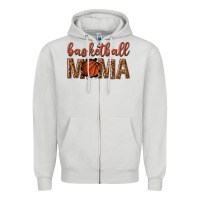 Dove Grey basketball mama Zipper Hoodie - texasbilliewilder