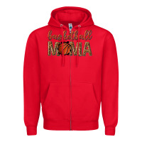 Red basketball mama Zipper Hoodie - texasbilliewilder