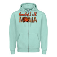 Seafoam basketball mama Zipper Hoodie - texasbilliewilder