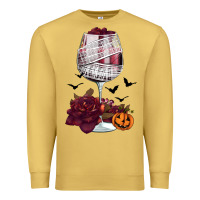 Antique Gold halloween roses wine Premium Sweatshirt - FaDigitalArtStudio