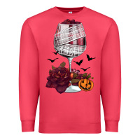 Cardinal halloween roses wine Premium Sweatshirt - FaDigitalArtStudio