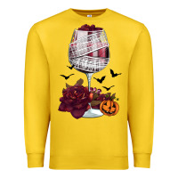 Lemon halloween roses wine Premium Sweatshirt - FaDigitalArtStudio