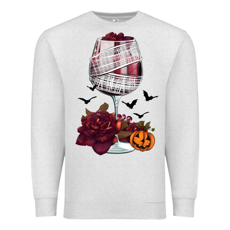 Halloween Roses Wine Premium Sweatshirt by FaDigitalArtStudio | Teevron