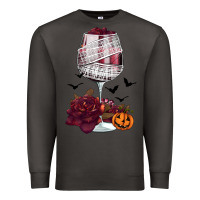 Smoke halloween roses wine Premium Sweatshirt - FaDigitalArtStudio