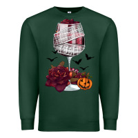 Sports Green halloween roses wine Premium Sweatshirt - FaDigitalArtStudio