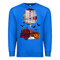 True Royal halloween roses wine Premium Sweatshirt - FaDigitalArtStudio