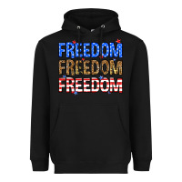 Black Freedom freedom freedom Heavyweight Hoodie - Neo Western