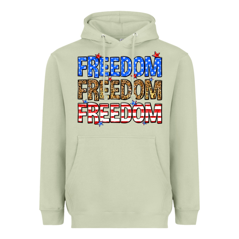 Freedom Freedom Freedom Heavyweight Hoodie by Neo Western | Teevron