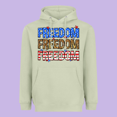 Freedom Freedom Freedom Heavyweight Hoodie Designed By Neo Western