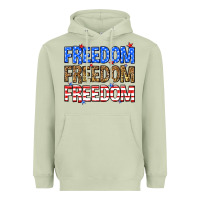 Matcha Freedom freedom freedom Heavyweight Hoodie - Neo Western