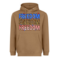 Toasted Coconut Freedom freedom freedom Heavyweight Hoodie - Neo Western