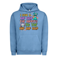Pigment Pebble Blue i said a hip hop Urban Hoodie - MaliasSmallBusiness