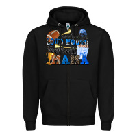 Black somebody's loud mouth football mama Zipper Hoodie - Zillion Design Studio