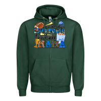 Sports Green somebody's loud mouth football mama Zipper Hoodie - Zillion Design Studio