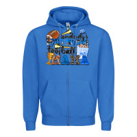 True Royal somebody's loud mouth football mama Zipper Hoodie - Zillion Design Studio