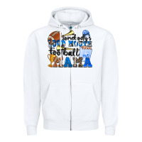 White somebody's loud mouth football mama Zipper Hoodie - Zillion Design Studio