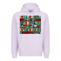 Aztec Leopard Cowhide Turquoise Premium Hoodie | Teevron