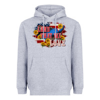 Heather Grey Land that we love 4th of july Heavyweight Hoodie - CowGirlArtShop
