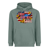 Sage Land that we love 4th of july Heavyweight Hoodie - CowGirlArtShop