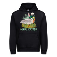 Black hoppy easter duck hunting Urban Hoodie - MaliasSmallBusiness