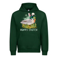 Forest Green hoppy easter duck hunting Urban Hoodie - MaliasSmallBusiness