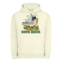 Pigment Pistachio hoppy easter duck hunting Urban Hoodie - MaliasSmallBusiness