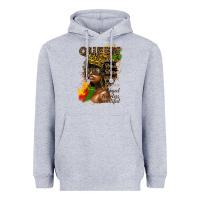 Heather Grey afro queen juneteenth Heavyweight Hoodie - HRA Design Shop