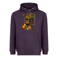 Plum afro queen juneteenth Heavyweight Hoodie - HRA Design Shop