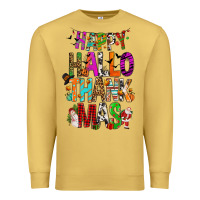 Antique Gold happy hallothankmas Premium Sweatshirt - FaDigitalArtStudio