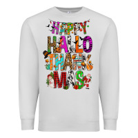 Dove Grey happy hallothankmas Premium Sweatshirt - FaDigitalArtStudio