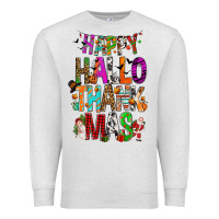 Oatmeal Heather happy hallothankmas Premium Sweatshirt - FaDigitalArtStudio