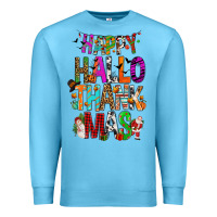 Ocean Blue happy hallothankmas Premium Sweatshirt - FaDigitalArtStudio