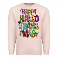 Pale Pink happy hallothankmas Premium Sweatshirt - FaDigitalArtStudio