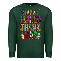 Sports Green happy hallothankmas Premium Sweatshirt - FaDigitalArtStudio