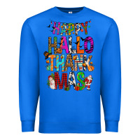True Royal happy hallothankmas Premium Sweatshirt - FaDigitalArtStudio