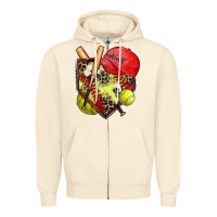 Sandshell softball home plate Zipper Hoodie - Zillion Design Studio