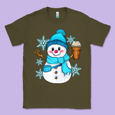 Classic Tee cute snowman