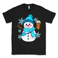 Black cute snowman Classic Tee - Zillion Design Studio
