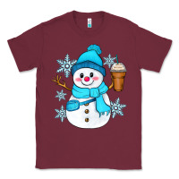 Burgundy cute snowman Classic Tee - Zillion Design Studio
