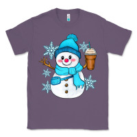Lavender cute snowman Classic Tee - Zillion Design Studio